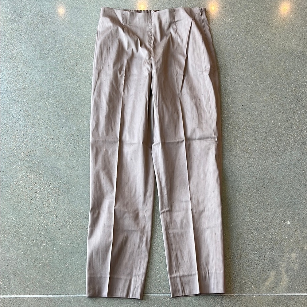 Leggiadro Duponi Shantung Side Zip Pants- NWT